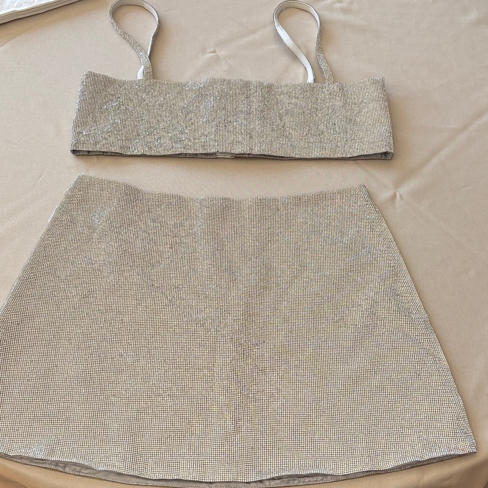 Elegant Silver Skirt